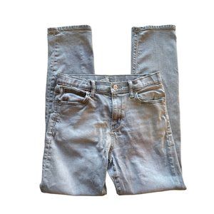 Old Navy Jeans Women 16 Grey Karate Mid Rise Stretch (Sz16 W28 L28)